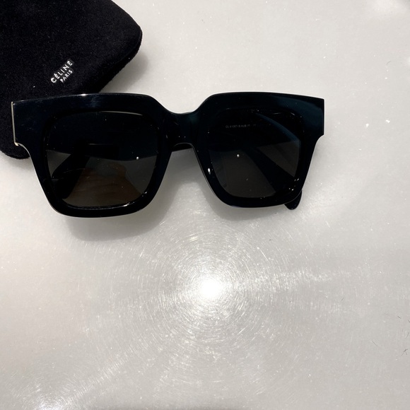 Celine Accessories Celine Sunglasses Black With Gold Trim Poshmark